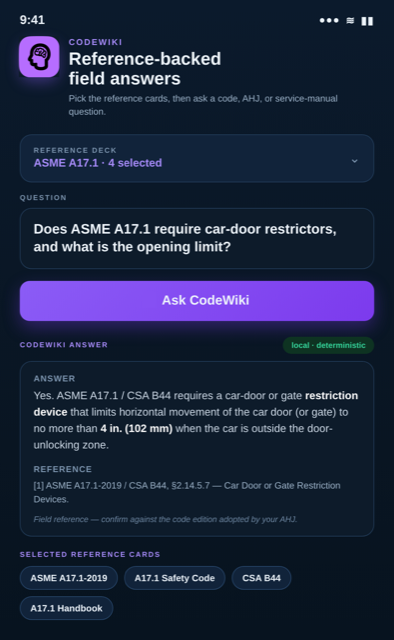 Code-backed answers